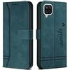 Bravoday Cover per Galaxy A12 / Galaxy M12 4G / Galaxy F12 4G, Flip Custodia in Pelle PU Portafoglio Custodia per Galaxy A12 / Galaxy M12 4G / Galaxy F12 4G, con Slot per Schede, Verde