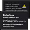 Elephantstory AB463446BU Batteria per Samsung Galaxy GT-C3520/ GT-C3300/ GT-C3750/ E1050/ E1070/ SGH-E210/ E250/ E251/ E380, 800 mAh Batteria ai Polimeri di Litio