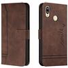 Bravoday Cover per Huawei Honor 10 Lite/Huawei P Smart 2019, Flip Custodia in Pelle PU Portafoglio Custodia per Huawei Honor 10 Lite/Huawei P Smart 2019, con Slot per Schede, Marrone