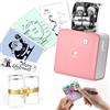 Phomemo M02 Pro Mini Stampante Fotografica Portatile - 300 DPI, Termica Bluetooth, Tascabile con 3 Rotoli di Carta - Per Appunti di Studio, Foto, Regali, Etichette - Rosa