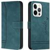 Bravoday Cover per iPhone 13 PRO, Flip Custodia in Pelle PU Portafoglio Custodia per iPhone 13 PRO, con Slot per Schede, Verde