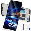 Atwist Schermo per Oppo Realme C53 2023 LCD Display - per Realme C53 LCD Schermo di Ricambio per Realme C53 RMX3760 6.74 Touchscreen Digitalizzatore Vetro Sensor Full Assemblaggio con Cornice