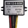 EBILUN Convertitore step-down da 12 V a 6 V CC, regolatore adattatore per cambio di tensione da 10 A 60 W CC