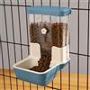 TOKAYIFE Automatico di Alimentazione per Animali Domestici 800ml Distributore di Cibo Regolabile Senza Alimentazione per Piccoli Gabbia Conigliera Recinto per Animali Coniglio Cavia Cincillà Uccello (Blu)