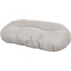 Croci Hydro - Cuscino per cane Ovale, Impermeabile Idrorepellente, Tessuto Lavabile facile da pulire, Beige, 77x50 cm