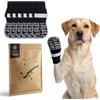Fantasreen 6 calzini antiscivolo per cani con osso carino, calzini per parquet, calzini protettivi per asfalto caldo inverno neve (Grigio Moderno, M)