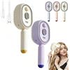 Harresa Electric Steam Brush For Hair, Rechargeable Portable Detangling Steam Straightener For Hair Of Any Length, Reduce Frizz, Nourishes Hairs, Anti-Static (A*C)