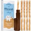 MODOGO 5 bastoncini di Siwak + 1 custodia in legno - Miswak spazzolino da denti ecologico - 100% naturale e biodegradabile, igiene zero rifiuti, vegano