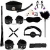 Generic 10 Pezzi Set Di Pelle Yoga E Fitness Per Coppie - Kit Di Esercizi Domestici Per Fiducia, Forza E Flessibilità (Nero)
