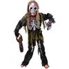 Ulikey Costume Zombie Bambino, Spaventoso Costume da Zombie Scheletro di Halloween per Bambini Costume scheletro bambino con Motosega, Guanti da Scheletro e Maschera da Zombie