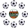 Taozoey Palline Calcio Balilla, 8 Pezzi 32mm Palline biliardino Calcio Balilla, Bianco e Nero, Mini Calcio Balilla da Tavolo, Stile Calcio Classico, Gioco di Calcio per Adulti e Bambini