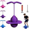 STOAT Pallone da Equilibrio Salterino Bambini, Pogo Salterino con Impugnatura, Antiscivolo, Giocattolo per Casa, Giardino, Sport e Divertimento per Tutta la Famiglia (viola)