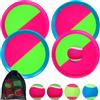 Jovicos Gioco di velcro, giocattolo da giardino per bambini, gioco con velcro per bambini a partire dai 3 4 5, giocattolo estivo per esterni, gioco con 4 dischi di cattura, 4 palline