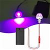 YOUYIKE Mini LED a Batteria, Micro LED Modellismo Luci Decorazioni per La Casa Delle Mini Bambole, DIY Miniatura Modello (Viola)