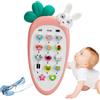 Generico Baby Telefono-giocattolo di cella illuminante interattivo con effetti sonori e musica, finta Gadget Play | Painting per lo sviluppo 'apprendimento per 6-12 mesi, educativo per ragazzi, giocat