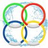 Yeaxxsqy Giocattoli per Immersione in Piscina Anello per Immersione Subacquea Giocattolo per Affondamento della Piscina per Gioco di Allenamento per Il Nuoto 4 Pezzi di Forma Rotonda