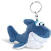 NICI Portachiavi a forma di squalo di peluche, 10 cm, con anello portachiavi per cordino, portachiavi, portachiavi e portachiavi - ciondolo da tasca con squalo - 45351