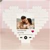 Wanapix | Puzzle Block Cuore Personalizzato | Regalo San Valentino | 47 Pezzi | Canzone