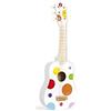 Janod - Chitarra Coriandoli (Legno), Strumento Musicale per Bambini, Giocattolo Di Imitazione e Risveglio Musicale, Colore: Rosso - Da 3 Anni in su, J07598