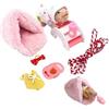 Ngbbby Maiale in Silicone 5 realistici maialini Carini con Set da Gioco Divertenti Cuccioli di Maialino in Silicone per Ragazze, Ragazzi e Bambini