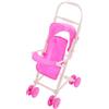 Besportble Passeggino Per Bambole Simulazione in Plastica Rosa Mini Carrozzina Per Casa Delle Bambole Giocattolo Accessorio Decorativo Per Gioco Di Ruolo Bambini