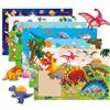 MOJIGE Puzzle in Legno, 6 Temi, 30 Pezzi Ciascuno, Educativo per Bambini da 3 Anni in Su