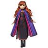 Disney Frozen Disney Hasbro Frozen - Anna, Fashion Doll con Capelli Lunghi E Abito Blu, Ispirata al Film Frozen 2, Multicolore, E6710ES0