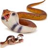 Zappi Co Cobra, serpente realistico giocattolo - serpente in gomma elastica con caratteristiche realistiche per educativo, divertimento di Halloween e scherzi spaventosi