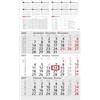 Geiger-Office Calendario da parete 2026 da 3 mesi con cursore - Info Calendario da parete 2026 30 x 50 cm - Calendario da ufficio | con vacanze scolastiche, vacanze e panoramica annuale (INFO 3 mesi (1 pezzo)