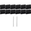 Beelooom 20 mini lavagnette da 10 x 7 cm, per , feste, buffet, lavagna con 2 pennarelli a