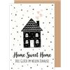 Edition Seidel biglietto di auguri premium per la nuova casa con busta. Biglietto pieghevole frase buona fortuna Home Sweet Home costruzione casa trasloco uomo donna colleghi amici (NH120 SW026)
