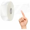 Hebayy 500 etichette protettive, adesivi trasparenti impermeabili per proteggere i codici a barre delle buste postali, adesivi numerici Mega Bundle con linea di perforazione (5cm x 10cm)