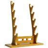 Yunmeryker Organizer da Scrivania in Legno, Design Salvaspazio, Ideale per Appassionati Marziali E Come Elemento Decorativo, Nero 4 Livelli