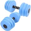 GATHINESS 2 Pezzi Manubri Galleggianti in Eva per Esercizi in Piscina, Attrezzi Fitness Portatili e Facili da Conservare, per Allenamento Acquagym e Yoga in Acqua Blu