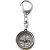 Qemixly Bussola in metallo dorato vintage in lega di zinco con catena, portachiavi da campeggio, bussola, portachiavi, strumenti di navigazione, portachiavi, bussole, elettronica e gadget, accessori