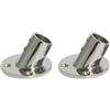 Vjsujehgy 2X Acciaio Inossidabile Marino 60 Gradi 22Mm 7/8 Pollici Tubo Base Corrimano Ringhiera Raccordo Accessori per Yacht Un