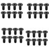 Vjsujehgy 32PZ MTB Bike Lock Shoe Shoe Vite di Montaggio per SPD Blocco Pedale Autobloccante Acciaio Nero