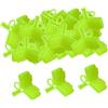 lopituwe Le coperture protettive per ami da pesca a tre punte con foro per appenderli consentono una rapida conservazione durante le battute di pesca, Giallo fluorescente, 1x1.3x0.4 cm