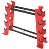 Generico Rastrelliera For Manubri A 4 Livelli, Organizer For Attrezzature Da Palestra, Supporto Verticale Salvaspazio, Capacità Di Peso 150 Kg, Può Contenere 8-15