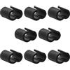 HAPINARY Clip 8 Pezzi per Cavi Freno Bici Doppio Foro in Plastica Nera per Organizzazione Facile su Telai Mountain Bike