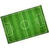 OFFSCH Tappeto Esercizi Calcio Creativo in PVC Antiscivolo per Soggiorno, Resistente e Decorativo Design da Calcio Elegante e Funzionale