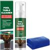 Generic Detergente in feltro per tavolo da biliardo, con spray detergente in schiuma ad asciugatura rapida da 100 ml e asciugamano, soluzione detergente per tavolo da biliardo, per casa, sala giochi, pub