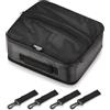 THURSO SURF Paddleboard Cooler Deck Bag - Borsa termica portatile impermeabile con tasca superiore in rete per SUP, kayak e campeggio, contiene 10 lattine, nero
