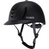 Yunmeryker Casco da Equitazione, Equipaggiamento Protettivo, Cappello da Equitazione, Regolabile con Calotta Antiurto E Comfort Traspirante per Cavalieri Princip, Completamente Nero