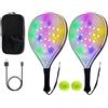 Genérico Racchetta Da Tennis Per Principianti Racchetta Da Tennis Con Ricarica USB