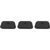 Vjsujehgy 3X Coperchio di Accesso al Piatto Marino Coperchio di Ispezione Estraibile con Fermo per Canoa per Kayak da Barca, 14,96 x 11,02 Pollici / 380 x 280 mm -Nero