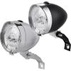 Generico Luce Per Bici - In ABS Da 8,7x6,9 Cm, Fascio LED, Impermeabile, Di Montaggio Regolabile Attacco Al Manubrio | Per Gli Spostamenti Notturni In Scooter Serale. I