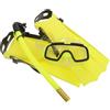 IMUSINICE Set Snorkeling per Occhialini e Pinne Taglia Scarpe 30-35 in Pvc Leggero e Tecnologia Respirazione Sicura per Vacanze Estive e Avventure in Mare