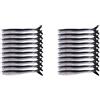 Vjsujehgy 2X in Bianca E Nero Small Fish Silicone da Pesca Morbida Morbida Artificiale Finta 8cm 2G Esche da Pesca