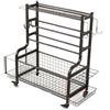 Generico Carrello Con Manubri/kettlebell, Organizer Portatile For Articoli Sportivi, Con Ganci Rimovibili E Ruote Frenate, For Riporre Basket, Yoga E Altre Attrezzature For Esercizi